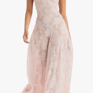 House of CB Seren Blush Lace-Up Gown